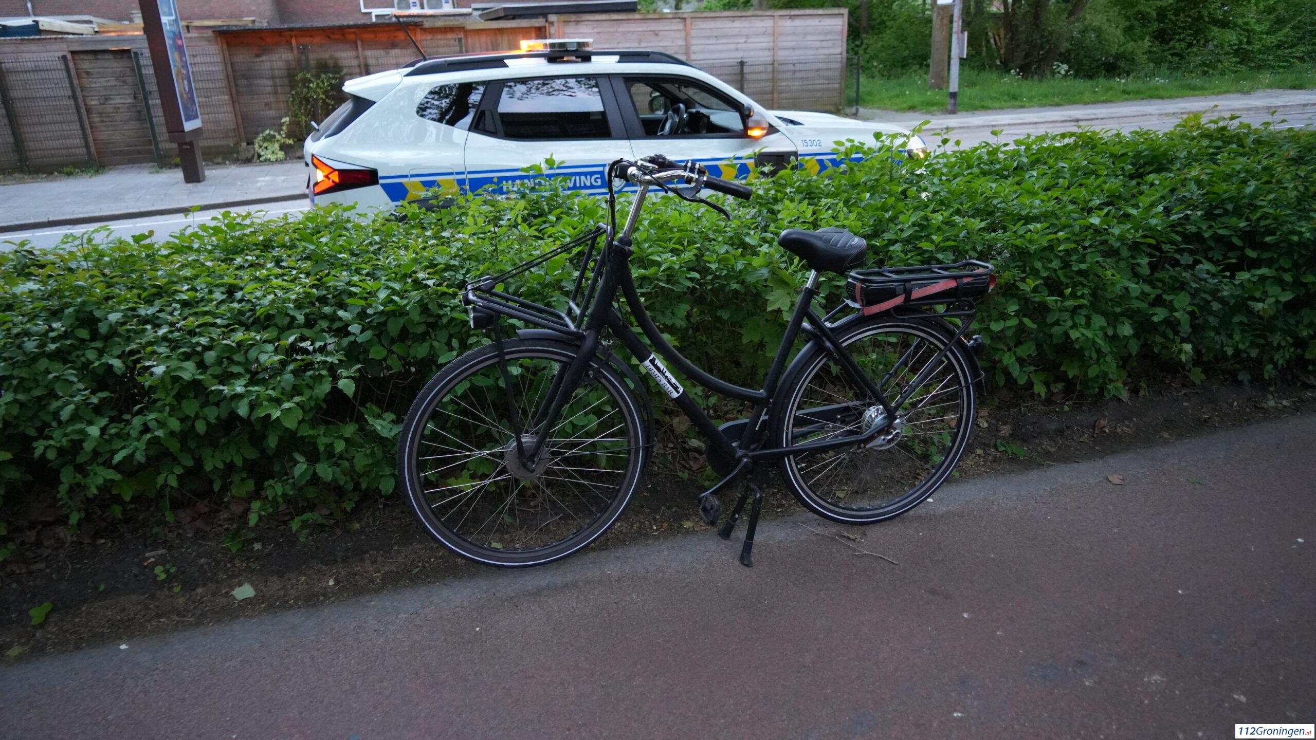 Fietser gewond na botsing met fatbike in Groningen. Fietser gewond na botsing met fatbike in Groningen.