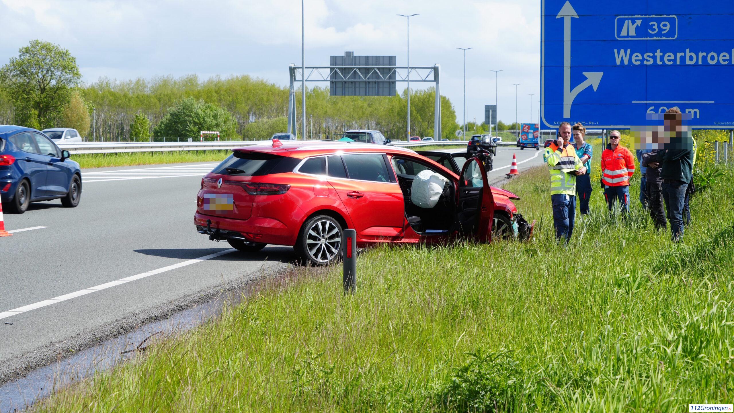 Ongeval op de N7 nabij knooppunt Euvelgunne. Ongeval op de N7 nabij knooppunt Euvelgunne.