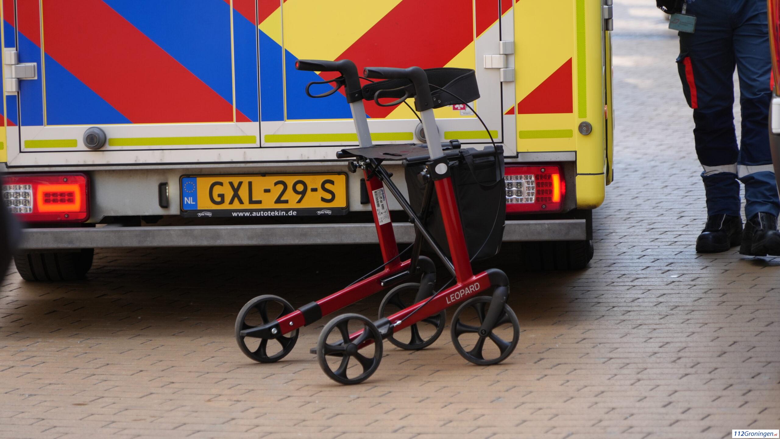 Ongeval letsel in de Poelestraat Groningen. Ongeval letsel in de Poelestraat Groningen.