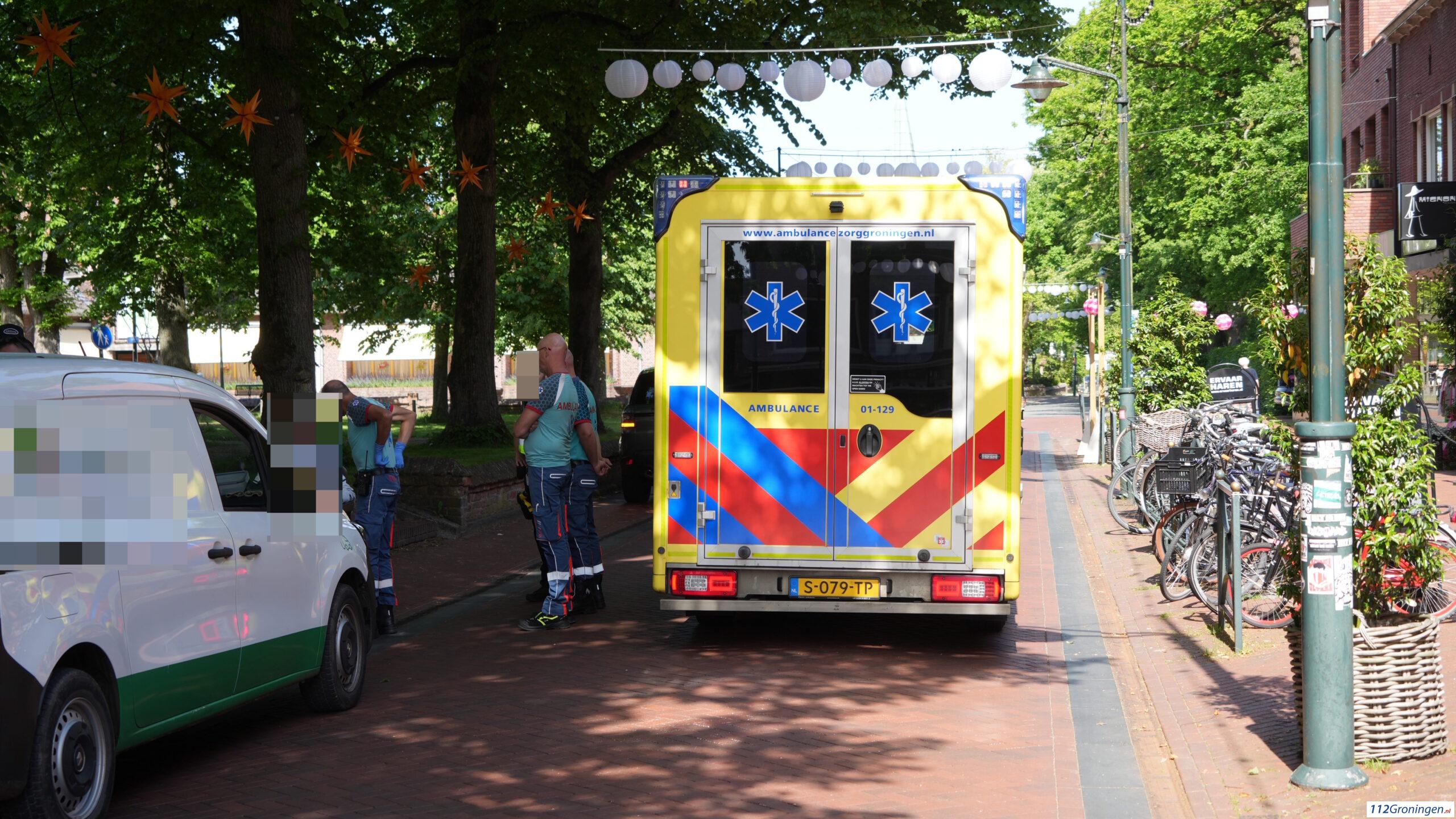 Ongeval bij de Kerkstraat in Haren.