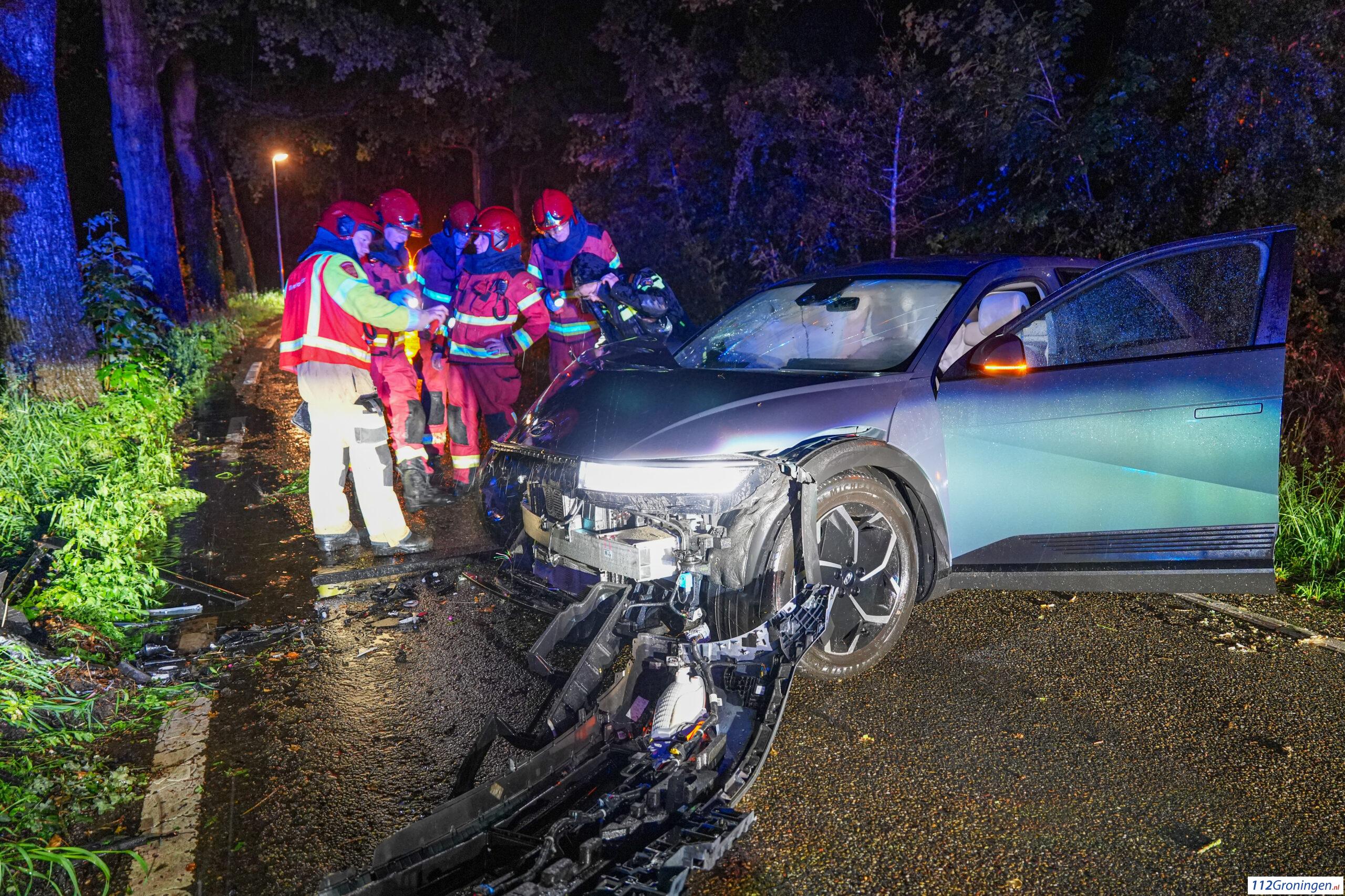 Ernstig eenzijdig ongeval bij Noordlaren. Ernstig eenzijdig ongeval bij Noordlaren.