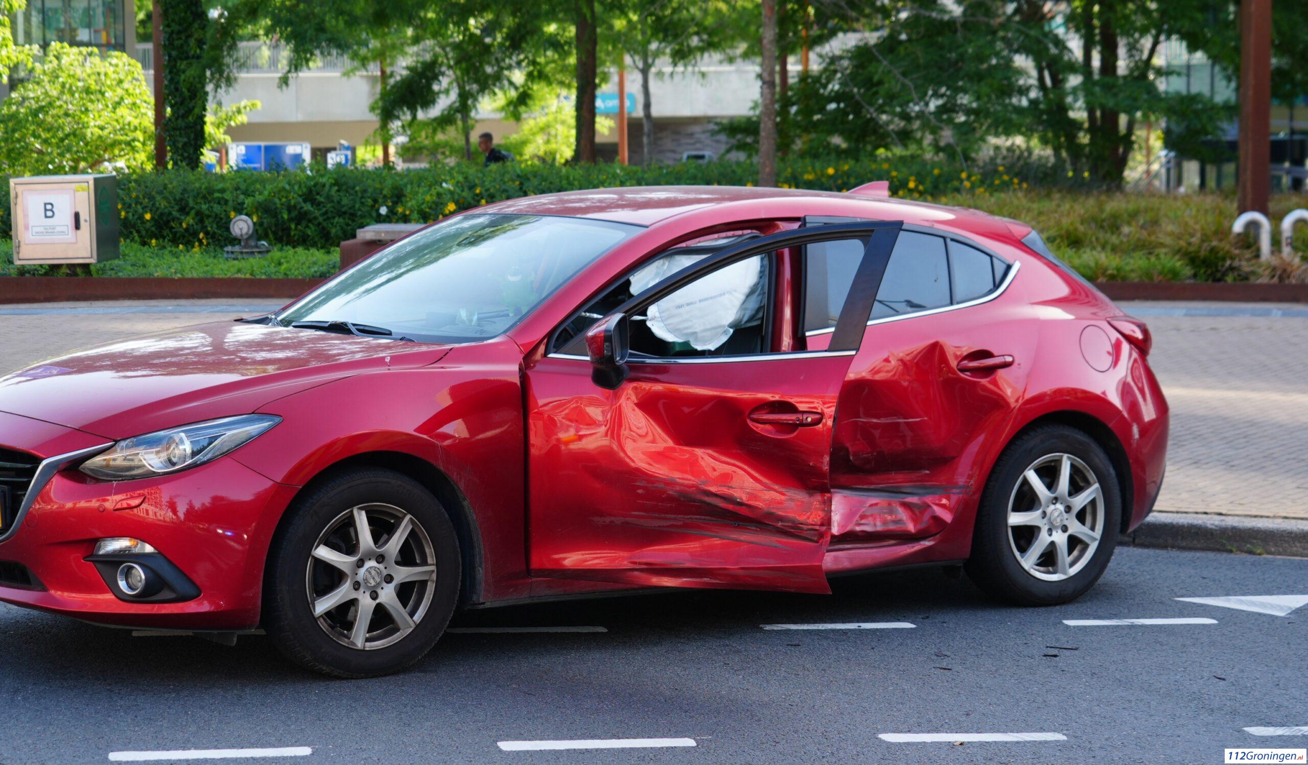 Fors ongeval Helperpark. Fors ongeval Helperpark.