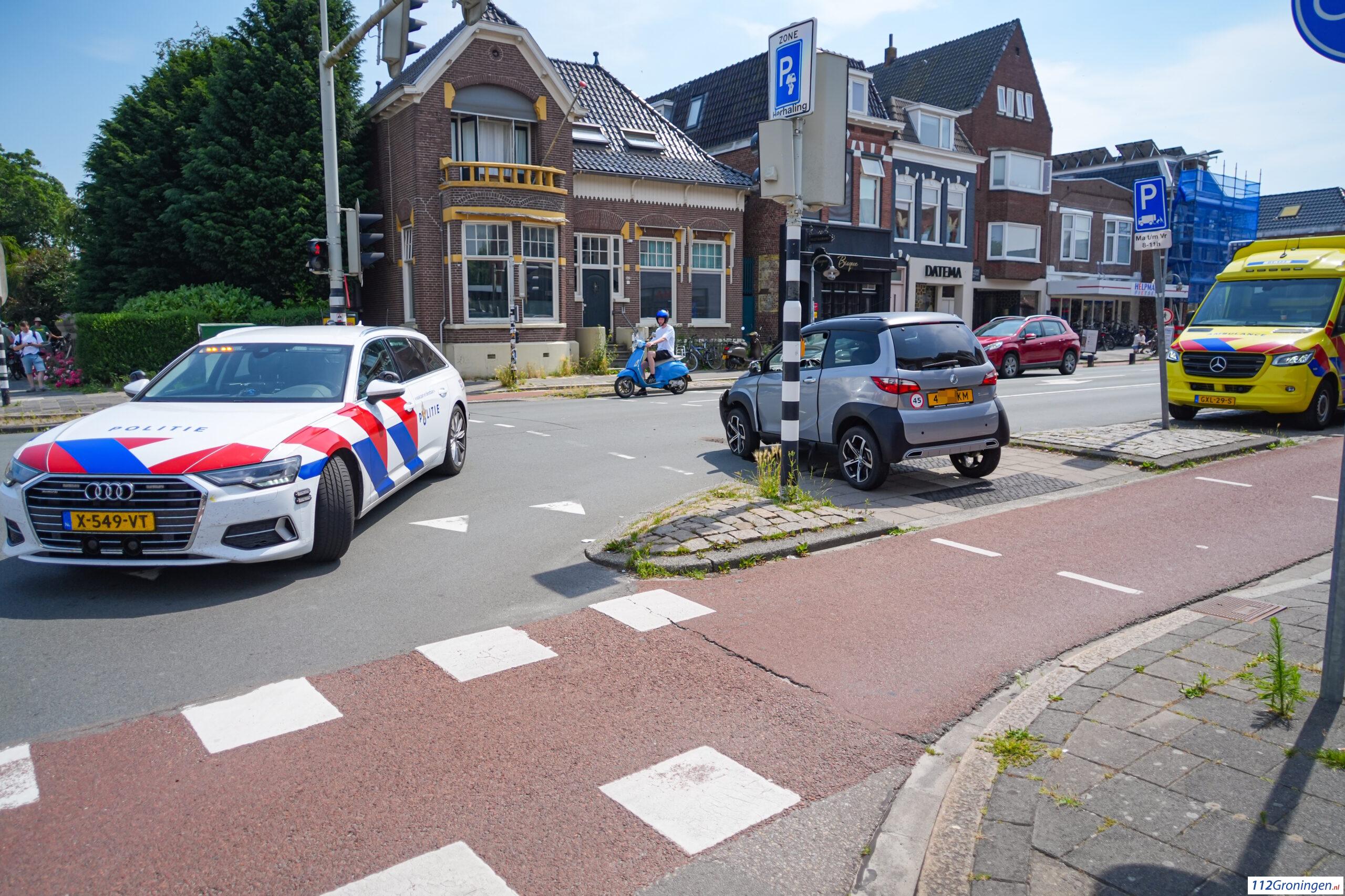 Brommobiel in botsing, andere partij lekke band tot gevolg. Brommobiel in botsing, andere partij lekke band tot gevolg.