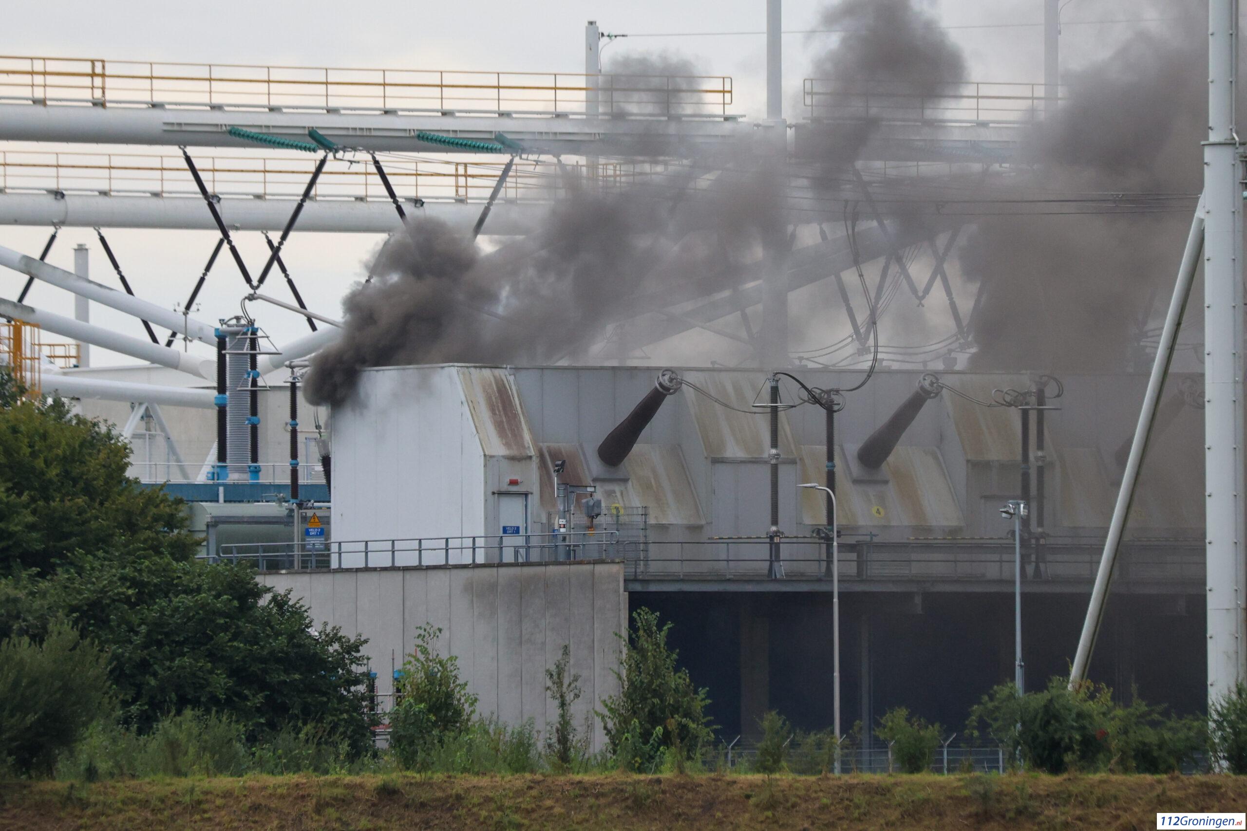 Photo: 112groningen.nl Major Fire Hits TenneT High-Voltage Substation in Meeden