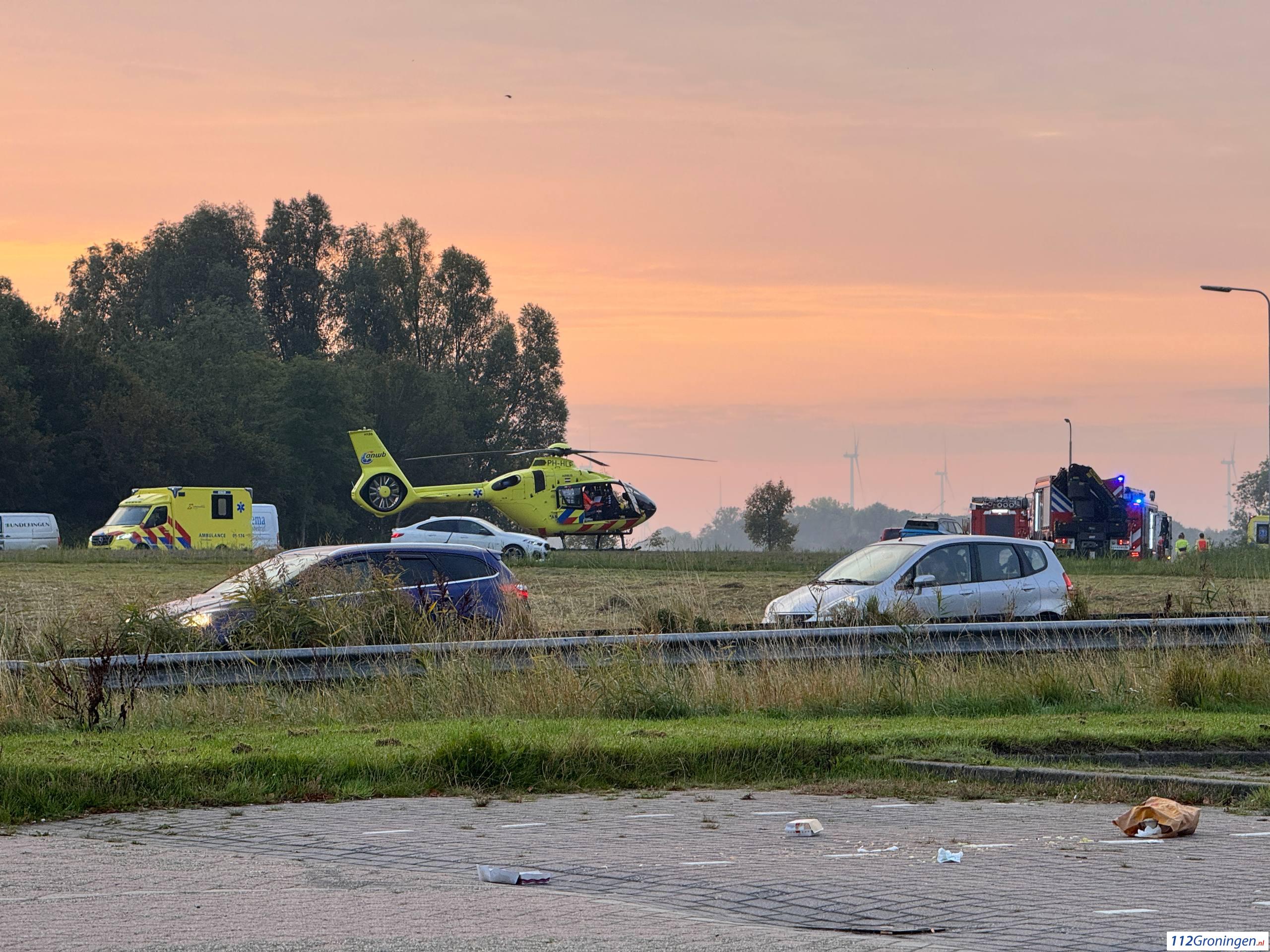Zeer ernstig ongeval N33 Appingedam